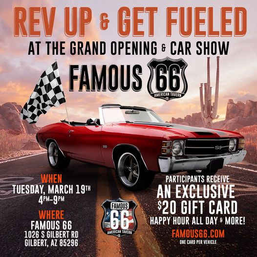 Famous 66 Grand Opening and Car Show