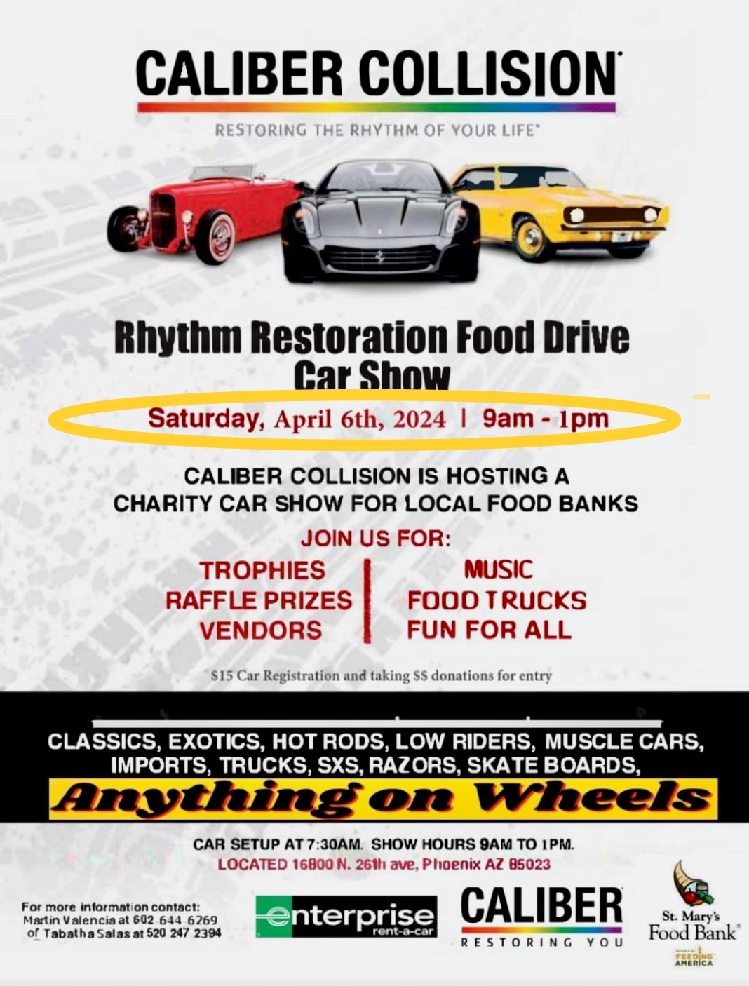 Rhythm Restoration Food Drive Car Show