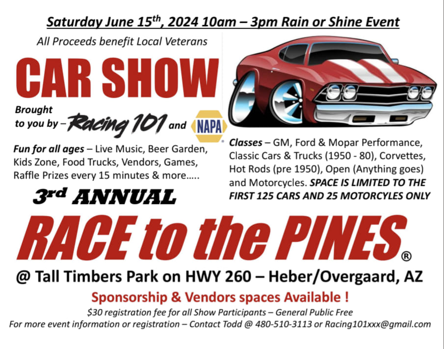 Race to the Pines Car Show
