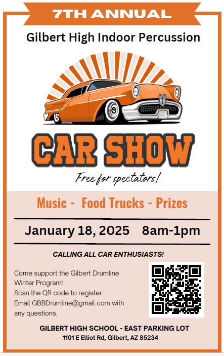 Gilbert Drumline Car Show