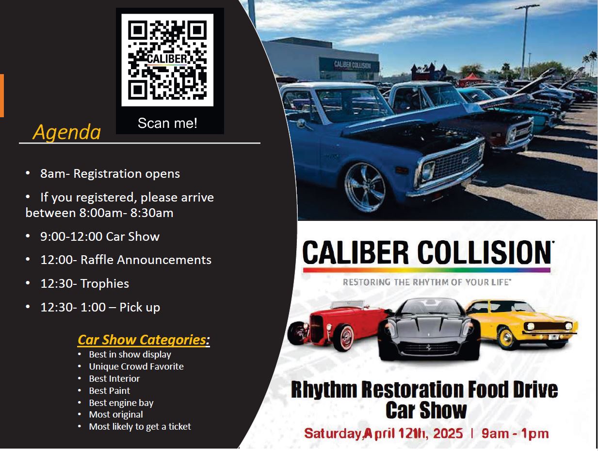 Rhythm Restoration Food Drive Car Show