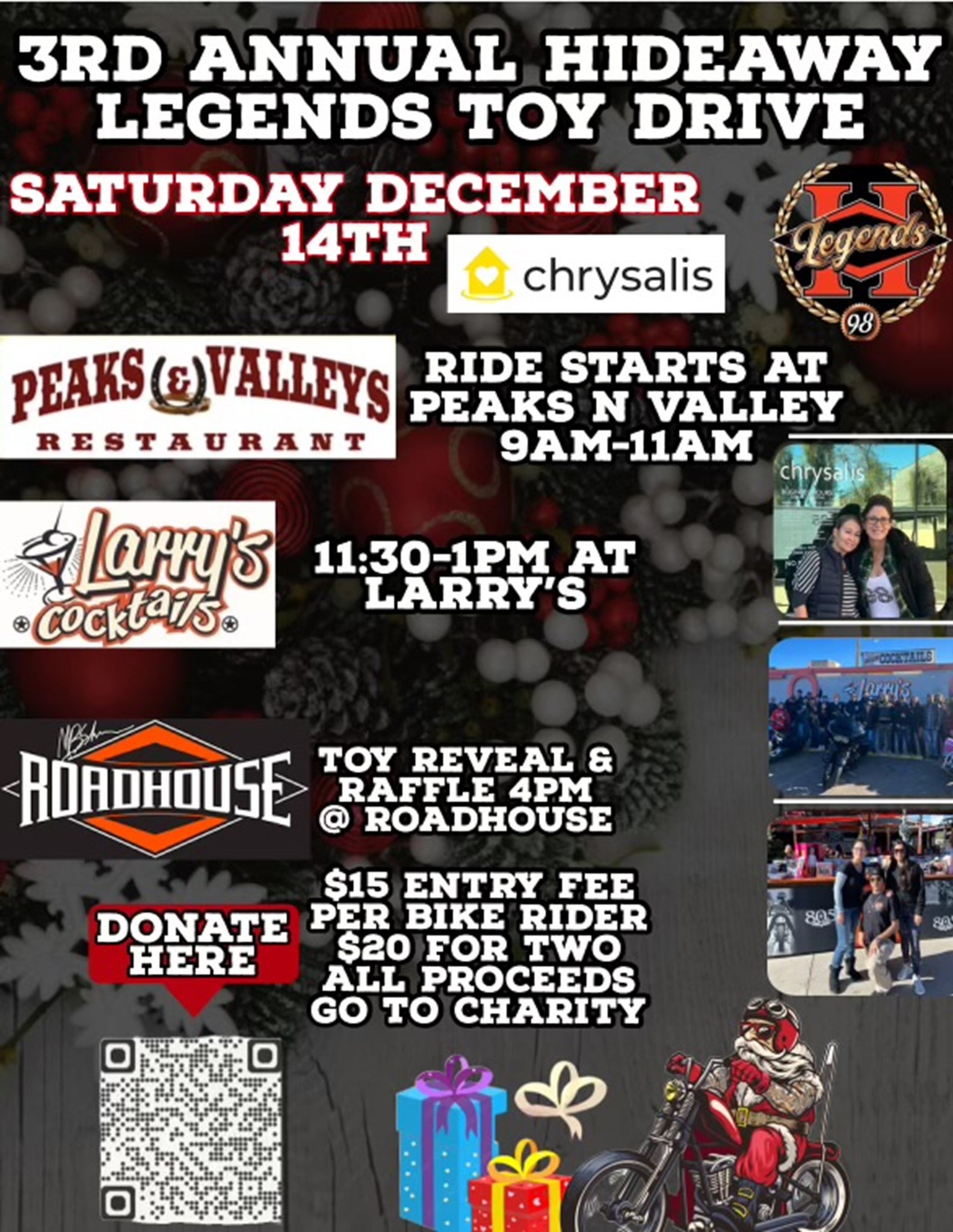 Hideaway Legends Toy Drive