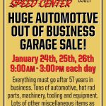 Chuck' s Speed Center Going Out of Business Sale